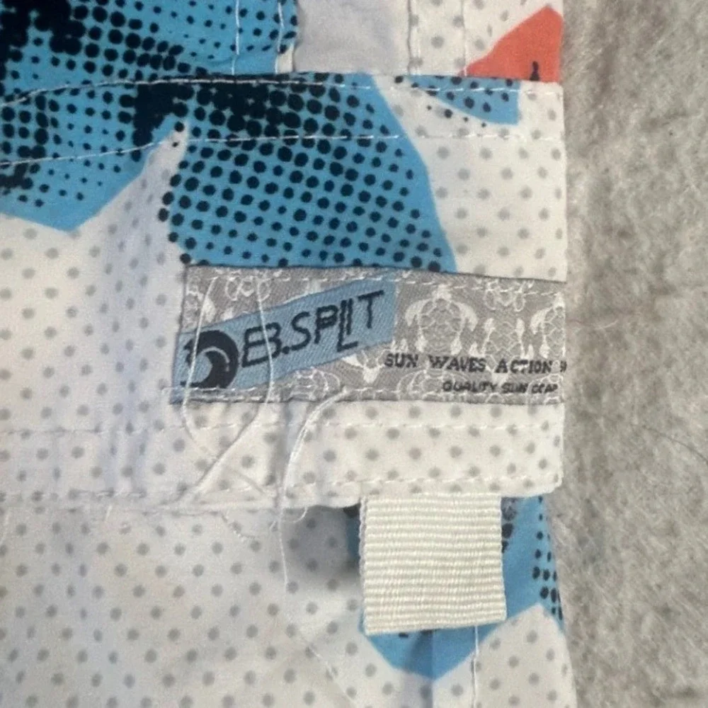 Banana Split‎ USA Mens XL Board Shorts Tropical Hibiscus Floral Mesh Lined White